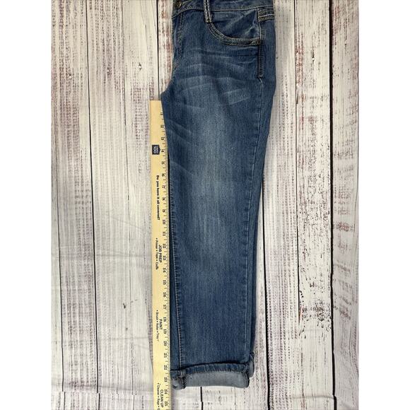 Earl Jean Womens Embellished Flap Pockets Cuffed Capri Jeans size 4 - Picture 8 of 11